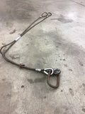 Two Leg Wire Rope Slings 1/2"x8' Cable 7"x4 1/2"x3/4" Ring Dimension