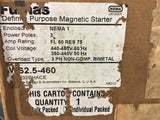 Furnas 16EF32BHACE magnetic Starter Nema size 1 3 Pole 60 Amp 440-480 Volt Coil