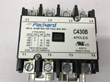 Packard C430B Contactor 4 Pole 120 Coil 30 Amps