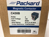 Packard C430B Contactor 4 Pole 120 Coil 30 Amps