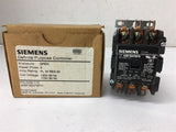 Siemens 42BF35AFBFN Definite Purpose Contactor 30 FLA 3 Pole 120 Volts Coil