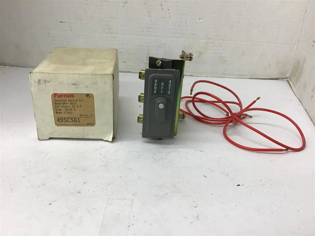 Furnas 49SCSB1 Selector Switch Kit Hand-OFF-Auto 30-60 Amp
