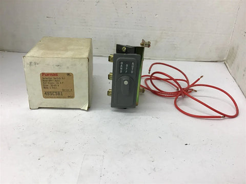 Furnas 49SCSB1 Selector Switch Kit Hand-OFF-Auto 30-60 Amp