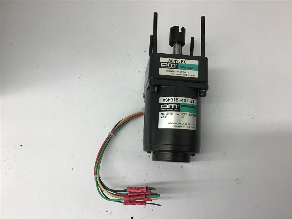 Oriental MSM315-401-E1 Speed Control Motor 15 W 100 volts AC Motor