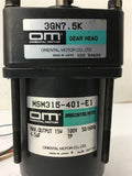 Oriental Motor MSM315-401-E1 15 W 100 V w/ 3GN7.5K Gear Head