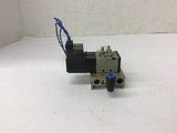 SMC VZ3120 Solenoid Valve 100 Volt coil Mounted on Manifold