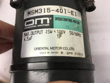Oriental MSM315-401-E1 100 Volt Speed Control Motor 15 Watt 4.5 UF