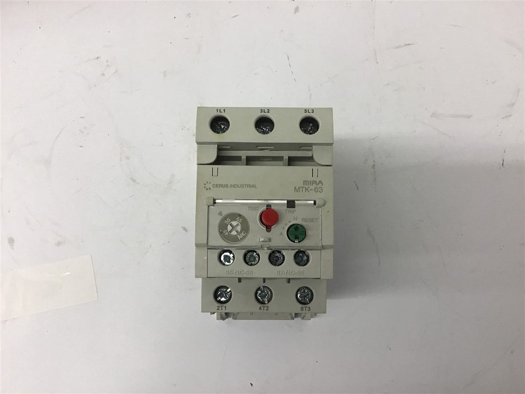 Cerus MIRA MTK-63 Thermal Overload Relay 45-60