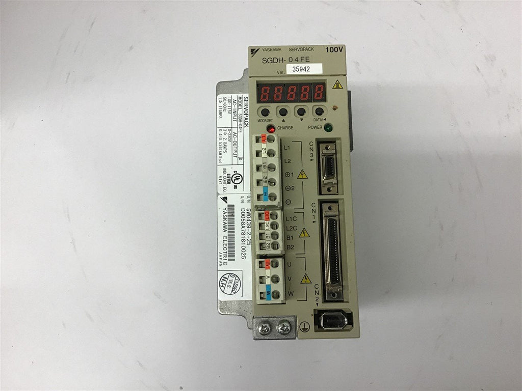 Yaskawa Servopack SGDH-04FE 230 Volts 2.8 Amps 0.536 Hp Output