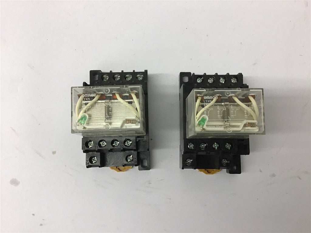 Omron LY4N 24 Relay Lot Of 2