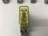 Idec RH1B-U 24 VDC Relay with Base Lot Of 5