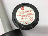 Allen-Bradley 855T-BPM10 Stack Light Base w/ 855T-B10DN4 Steady Incandescent RED