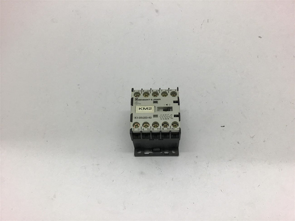 Benedikt & Jager K1-09D00-40 Contactor VDE0660 AC3 9A 400V