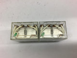 Omron LY4N Relay 24VAC Lot of 2 with One Omron PTF14-E Relay Socket