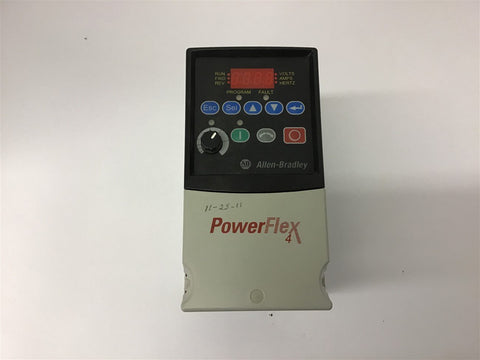 Allen-Bradley 22A-D4P0N104 2 Hp AC Drive 3 Phase 460 Volts 4.0 Amps