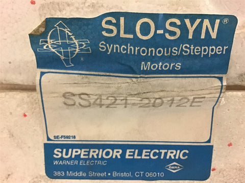 Superior Electric SS421-2012E Stepping Motor 120 volts 18 Steps 0.8 Amps