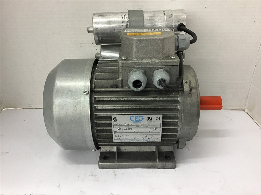 CEG 00126410213 1 HP AC Motor 110 Volts 1720 Rpm 60 HZ