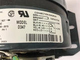 Fasco D347 Blower Motor 1/8-1/10-1/15-1/20 HP 1550 Rpm 4 Speed
