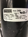 Fasco D404 1/10 HP Blower Motor 208-230 Volts 3200 Rpm