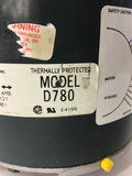 Fasco D780 1/3-1/4-1/6 HP Blower Motor 1625 Rpm 3 Speed