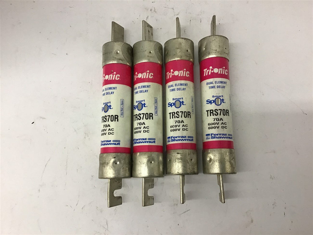 Ferraz TRS70R Smart Spot Dual element Time Delay Fuse Lot Of 4