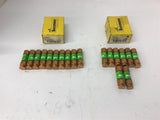 Bussmann FRN-R-2 Fuse 2 Amp 250 Vac Lot Of 18