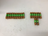 Bussmann FRN-R-2 Fuse 2 Amp 250 Vac Lot Of 18