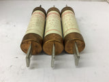 Gould Shawmut TRS110 Time Delay Fuse 110 Amps 600 VAc Lot Of 3