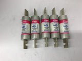 Ferraz Shawmut TR125R Smart Spot Fuse 125 Amp 250 VAC Lot Of 5
