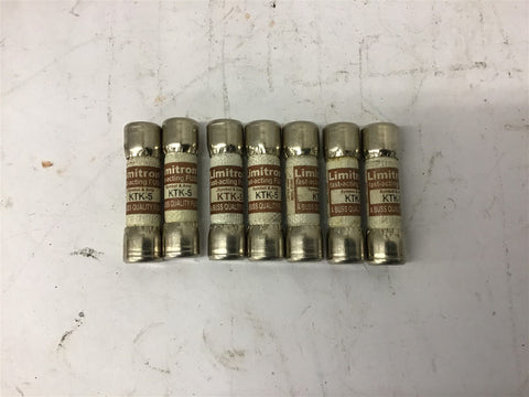Limitron KTK-5 Fast acting Fuse 5 Amp Lot Of 7