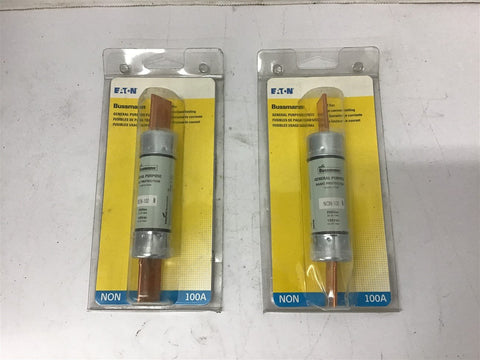 Eaton NON-100 Fuse 100 Amp 250 Vac Lot Of 2