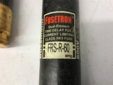 Fusetron FRS-R-60 Dual Element Fuse 60 Amp 600 Vac Lot Of 2