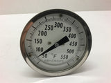 Ashcroft 3" Bimetal Thermometer 7QA-81469-019 50-550F 6" Stem Length