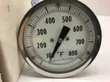 Ashcroft 3" Bi-Thermometer 9169 D/3 100- 800