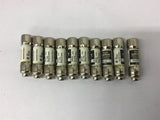Bussmann KTK-R-10 Limitron Fuse 10 Amp 600 Vac Lot Of 10