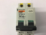 Merlin Gerin C60N 24516 1 Amp Circuit Breaker Type D 480 Vac
