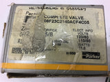 Parker 08F23C240ACF4C05 Solenoid Valve 1/2"NPT 5/8" Orifice 120VAC