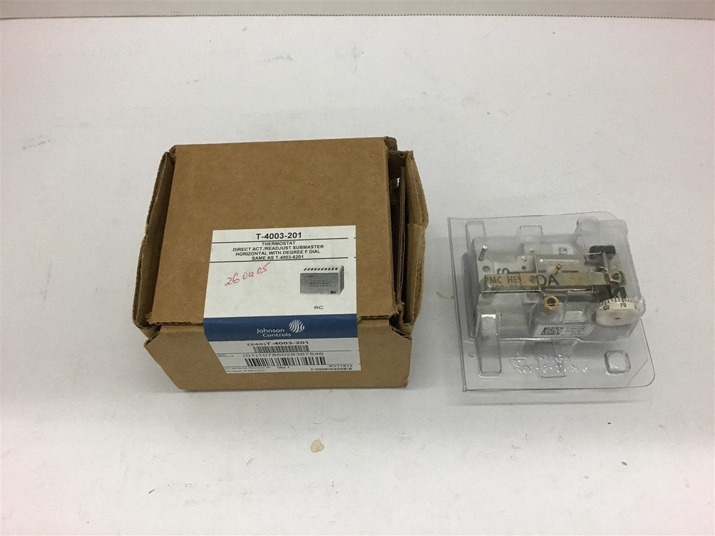 Johnson Controls T-4003-201 Direct Act/ SubMaster Thermostat