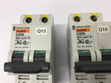 Merlin Gerin C60N 24524 16 Amp Type D 480 Vac Circuit Breaker Lot Of 2