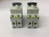Merlin Gerin C60N 24524 16 Amp Type D 480 Vac Circuit Breaker Lot Of 2