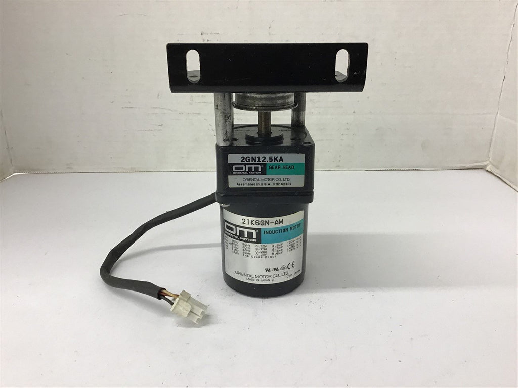 Oriental Motor 2IK6GN-AW 6 W 115 Volt 0.20 Amp 1450 Rpm w/ 2GN12.5KA – BME  Bearings and Surplus