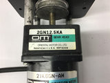 Oriental Motor 2IK6GN-AW 6 W 115 Volt 0.20 Amp 1450 Rpm w/ 2GN12.5KA