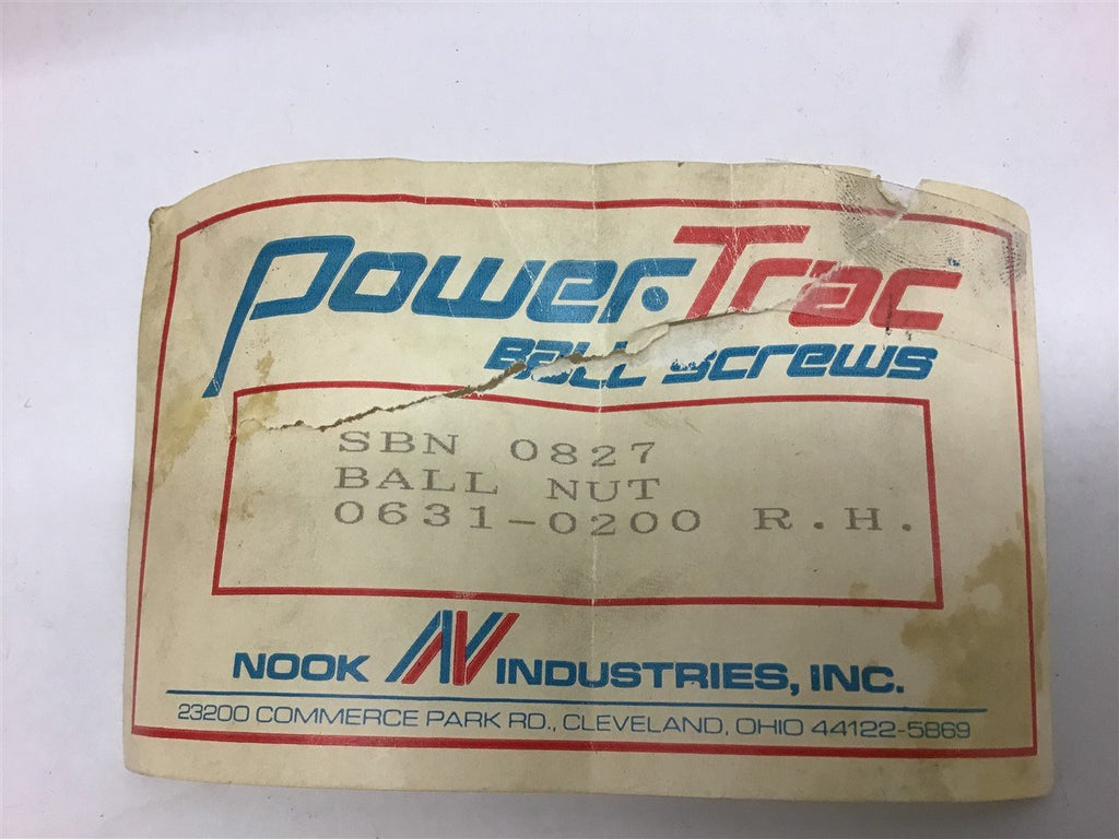 Nook PowerTrac SBN 0827 Ball Nut