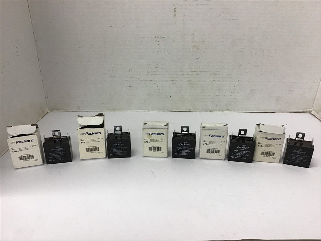 Packard PDCF5 5UF 440 Vac Capacitor Lot Of 5