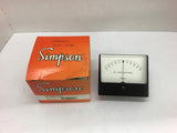 Simpson DC AMPERES Analog Panel Meter 0-50