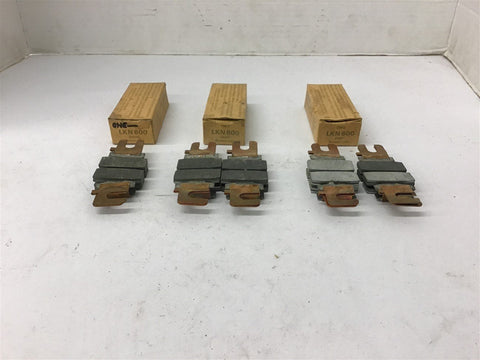 Buss LKN600 Renewal Links 250 volt Lot Of 5