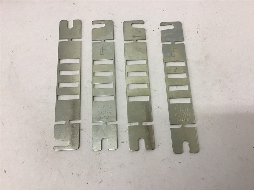 LKS100 Renewable Fuse Links 100 Amp 600 Volts Lot Of 4