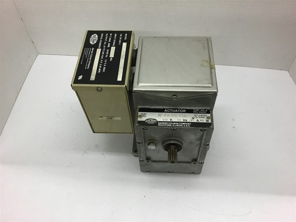 Barber Colman MP-454-0-0-1 Actuator with CP-8931-716 Solid State Drive