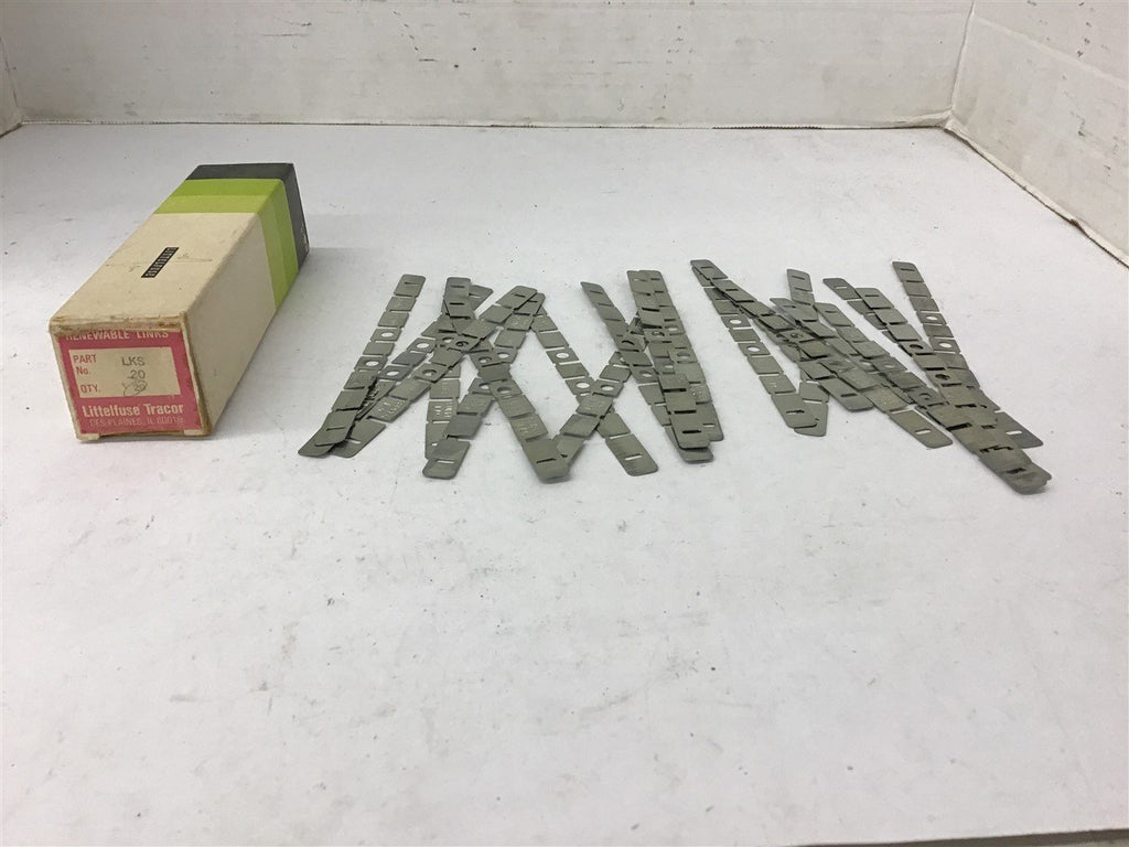 Littelfuse LKS 20 Renewable Links 20 Amps Lot Of 20