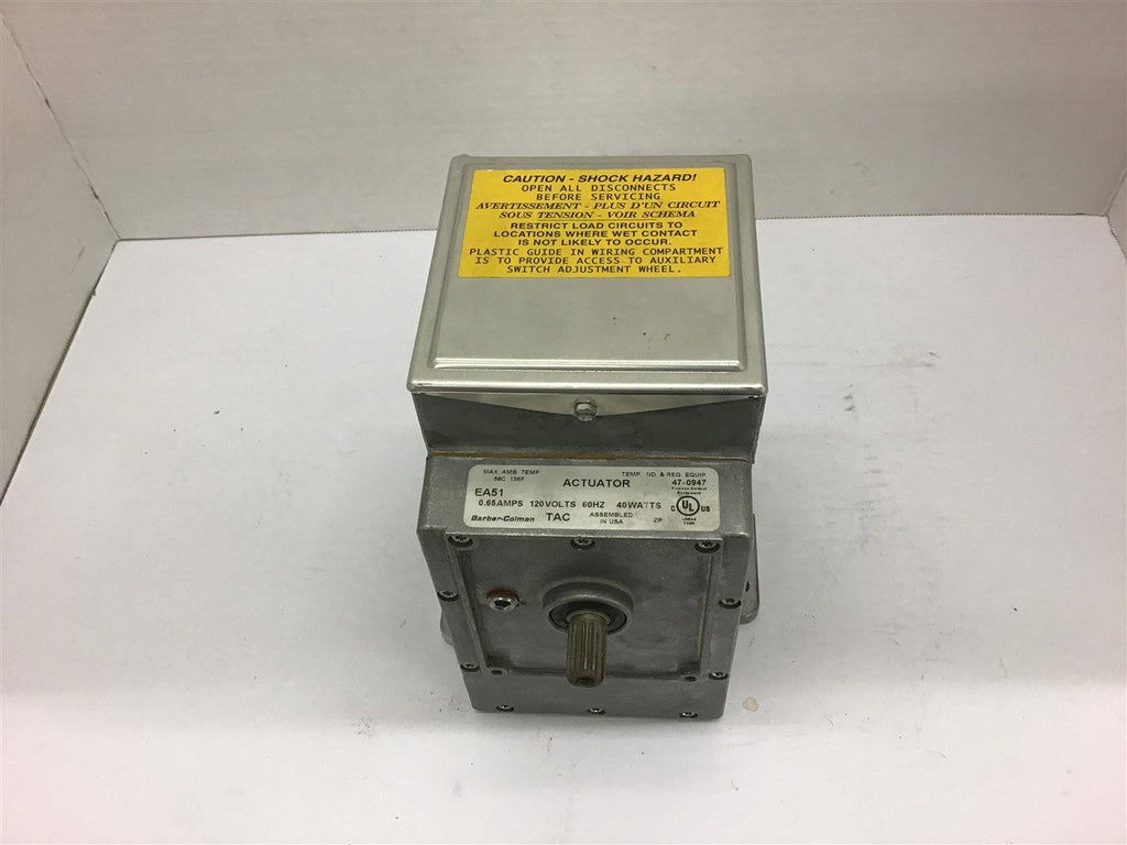 Barber-Coleman EA51 Actuator 120 Volts 0.65 Amps 40 Watts